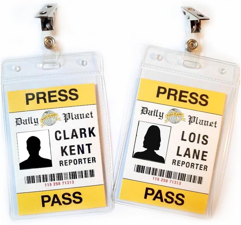 Handmade Personalized Press Pass Badge for Lois and Clark Costumes (Lois & Clark) - Image 1